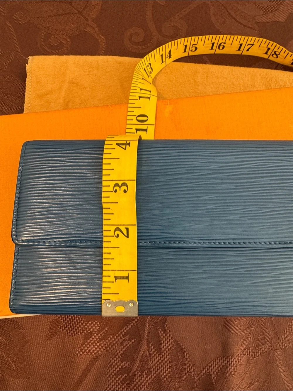 Louis Vuitton Blue Epi Leather Bag & Wallet